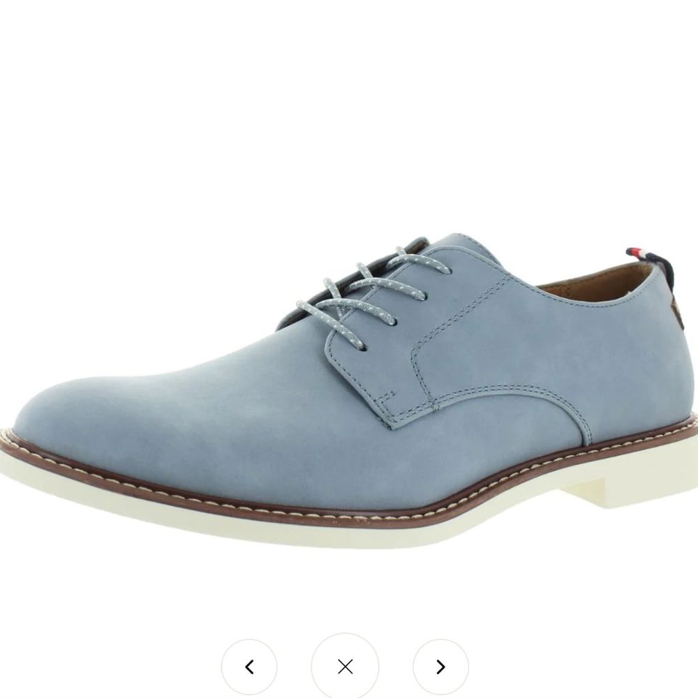 Tommy Hilfiger Mens Garson7 Oxford Dressy Dress Shoes in Blue